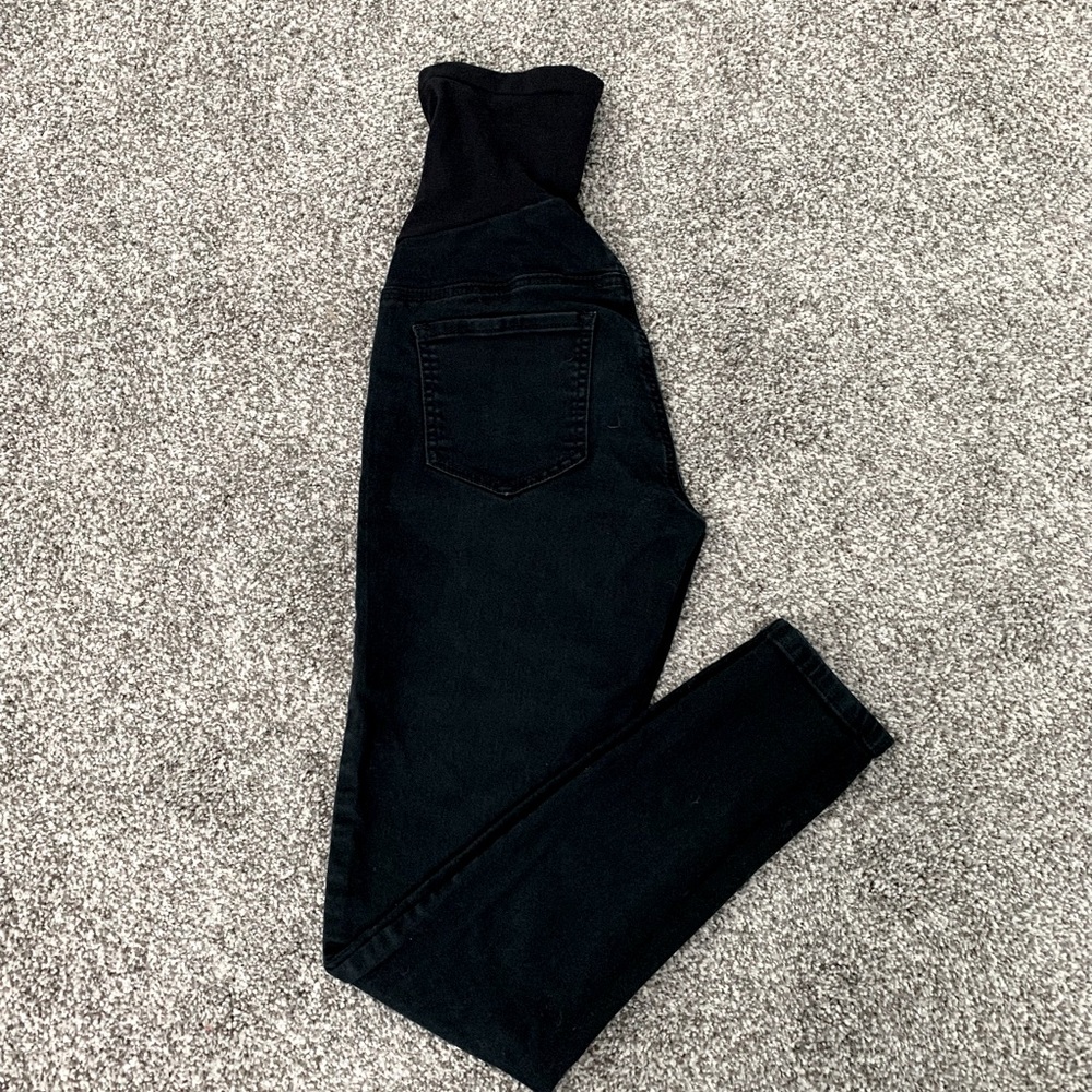 Indigo Blue Maternity Jeans, XS, Black